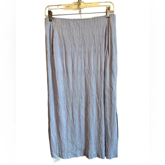 MM LaFleur NWT Willoughby Pleat Jersey Skirt in Chambray‎ Size 4 Career Classic - Picture 2 of 10